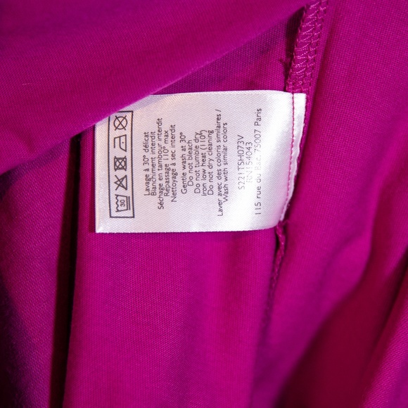 Sezane Viva La Vida Bold Graphic Print Pattern Crew Neck Cotton Tee Shirt Large - Picture 3 of 4